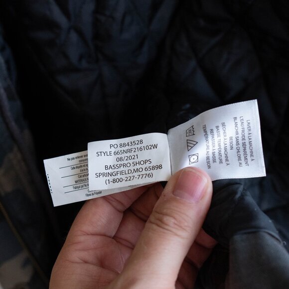 Natural Reflections Camo Hooded Parka Jacket | Women's M | Quilted Lining - Picture 10 of 10